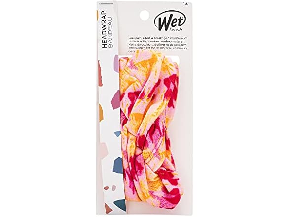 Wet Brush Headwrap Pink Tie Dye, 1CT