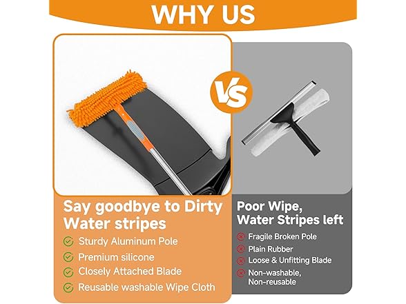 LILISPAI Squeegee Window Cleaner
