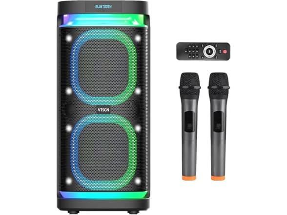 VTSGN Big Partybox Bluetooth Karaoke Machine
