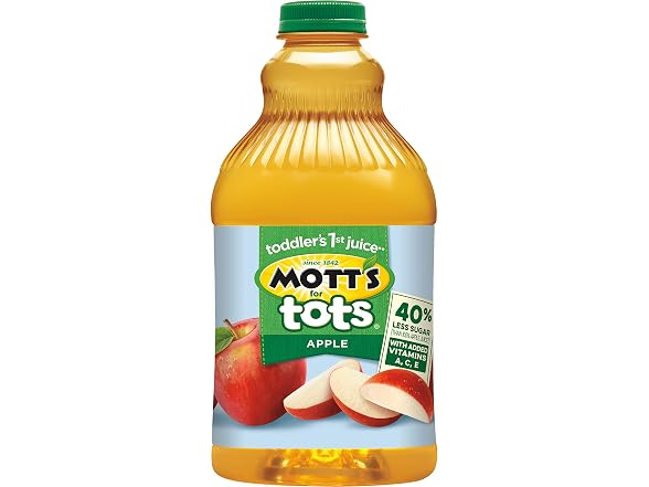 Motts For Tots Apple Juice 64 Fl Oz Bottle