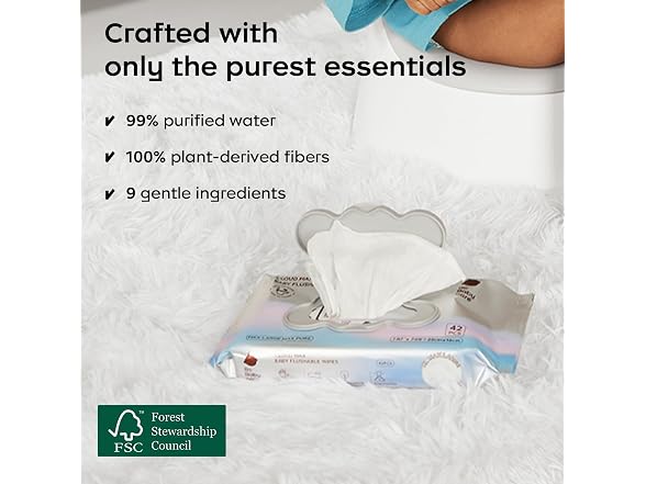 Cloud Max Flushable Wipes