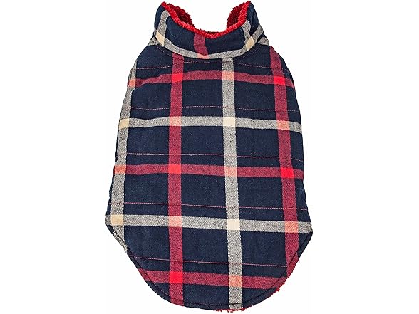 Pet Life ® Allegiance Plaid Dog Coat