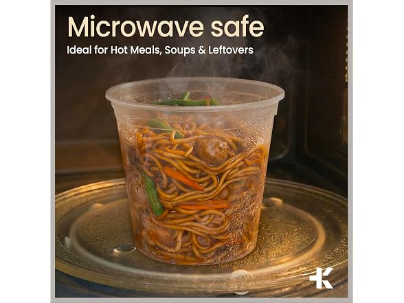 Plastic Deli Containers with Lids 8 oz (Pack of 50) 