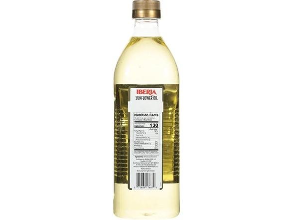 Iberia Sunflower Oil, Expeller Pressed, 33.8 oz.