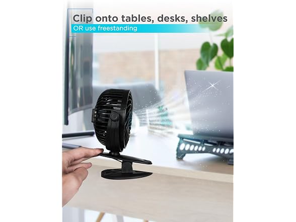 BLACK+DECKER BFDC42PK 4in Convertible Clip Fan 2pk