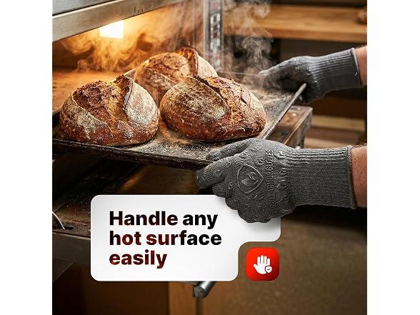 Oven Gloves with Fingers - 932?F Extreme Heat Proof