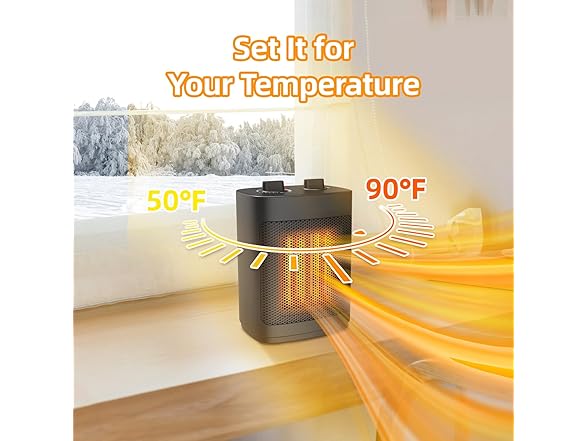 WEWARM 1500W Small Portable Space Heater