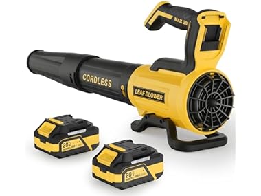 $49.99, Was $109.99, 54% Off! Vinchest Cordless Leaf Blower, Yellow dealfomo
