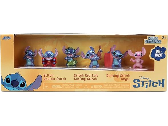 Jada Stitch Nano Metalfigs 6-Pack Die-Cast Mini Figures