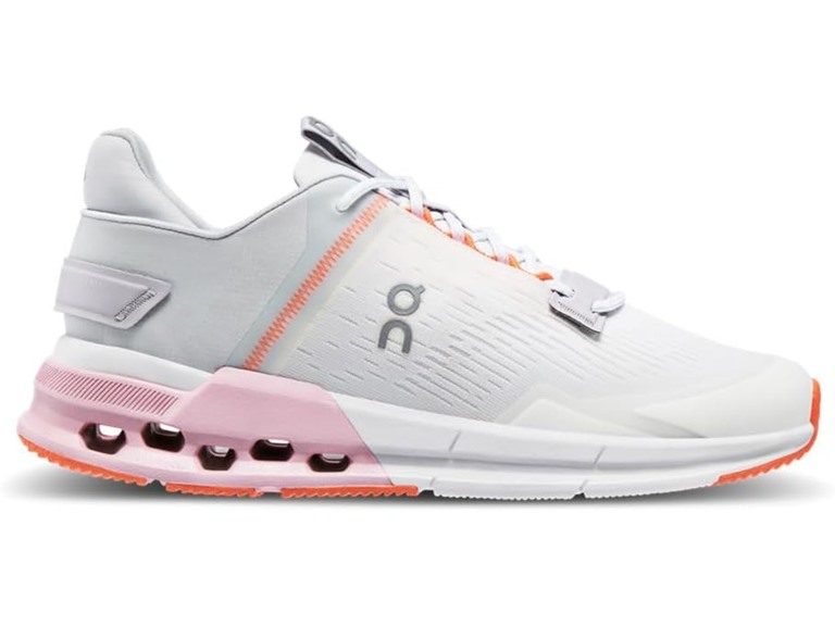 On Running Cloudnova Flux Women's Shoes Undyed-White/Zephyr Size 5.5