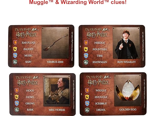 Mattel Games Pictionary Air Harry Potter Family Game
