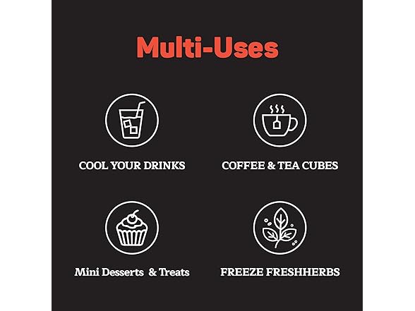 Emporio Kitchen Round Ice Cube Tray Set Pack of 4