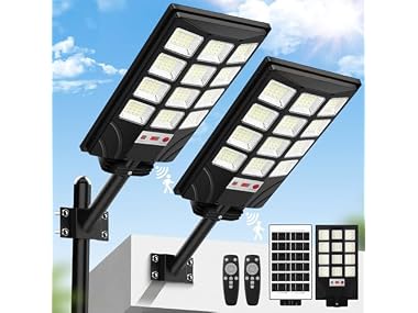 $34.99, Was $119.98, 70% Off! Brightever Solar Street Light, 6500K dealfomo