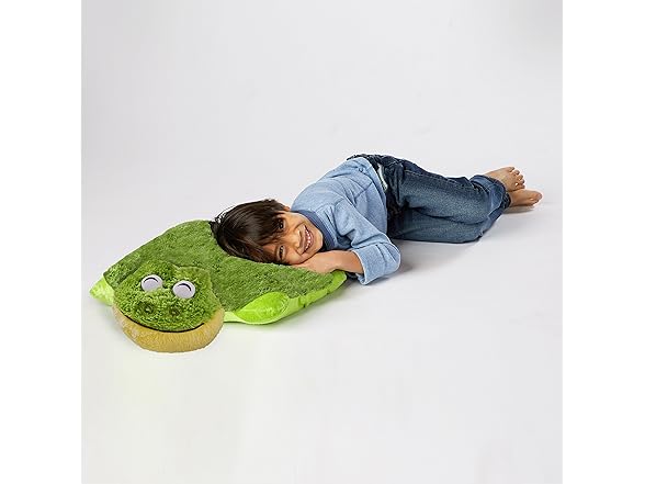 Pillow Pets Friendly Frog 18" Stuffed Animal Plush Toy, Green