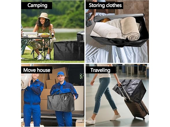 10 Pack Waterproof Moving Storage Bags