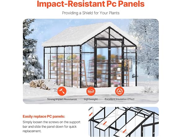 Polycarbonate Garden Greenhouse