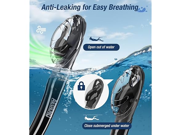 Aegend Diving Dry Snorkel W/ Purge Valve