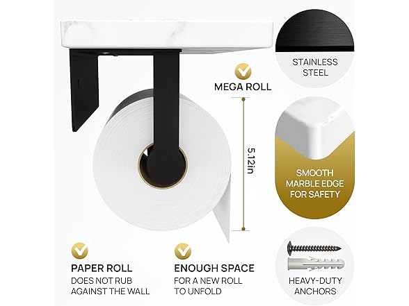STYLWARE 2 Shelve Toilet Paper Holder