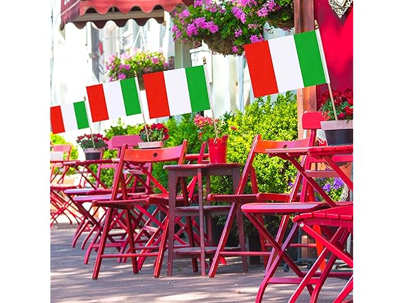 Italy Flags 8x12" Mini Handheld 12pk