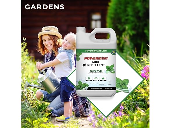 Powermint 1 Gallon Peppermint Oil Mice Repellent Spray 2-Pack