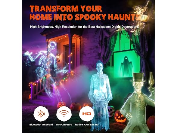 AAXA HP Halloween Projector (2026 Upgraded)