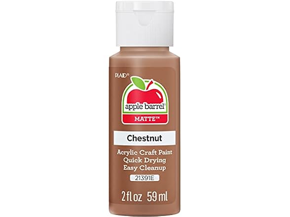 Apple Barrel 2oz Acrylic Paint Chestnut 3Pk