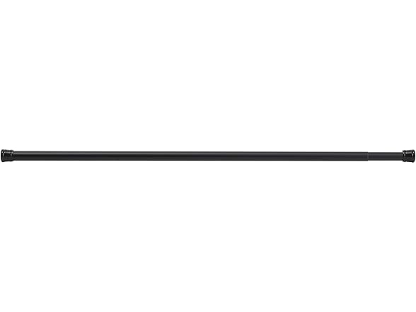 Design House Tension Shower Rod, 36-63", Matte Black