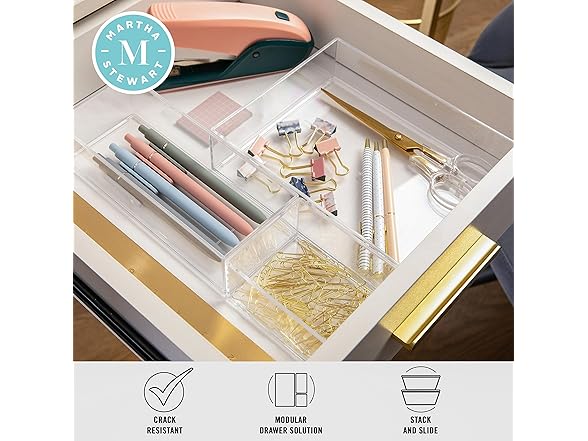 Martha Stewart Martha Stewart Brody Desktop Storage Organize
