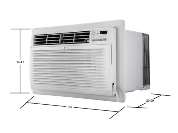 LG 8,000 BTU 115V ELECTRONIC THRU THE WALL AC W/REMOTE