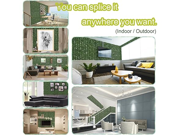 DOPGIB Artificial Ivy Privacy Fence Scre