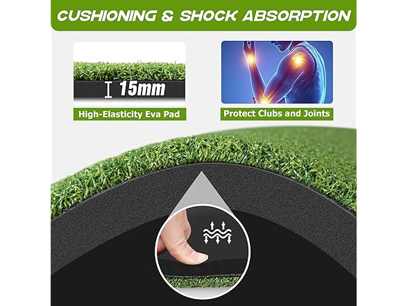 Bltend Dual-Turf Golf Mat