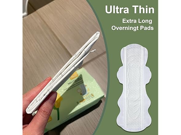 uNeat Overnight Pads for Women, Size 5