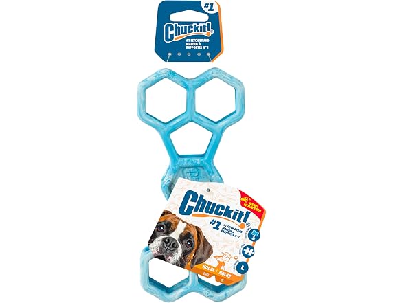 Chuckit! Holee Roller Dog Treat Puzzle Bone, Large