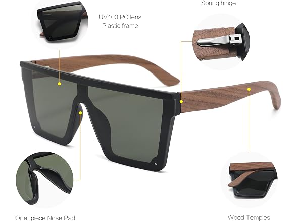 Tucci Italy Chic Square Sunglasses
