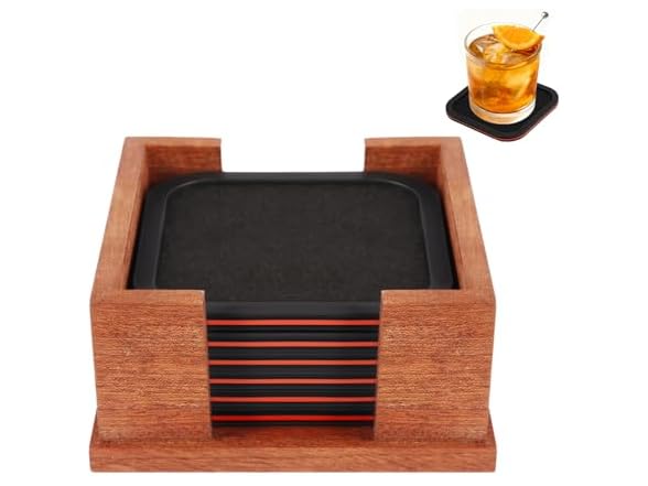 Black Red-wooden Holder