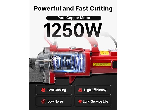 Electric Rebar Cutter, 1250W Portable Electric