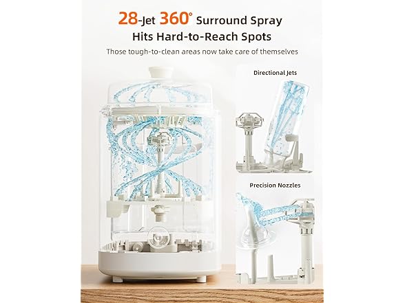 KISSBOBO Baby Bottle Washer, Sterilizer