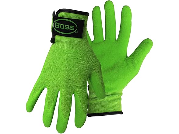 BOSS Guardian Angel Sandy Nitrile Palm Work Gloves
