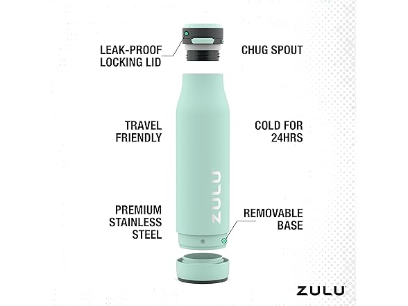 Zulu Ace 24oz Bottle with Chug Spout, Yucca