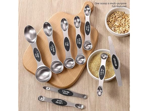 Magnetic Measuring Spoons Set (9-Piece),
