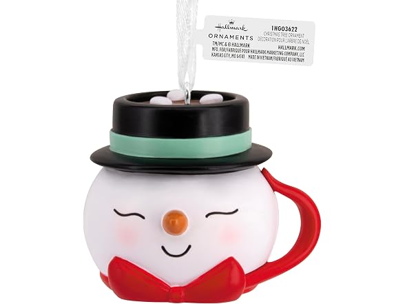 Hallmark Christmas Ornament, Snowman Mug - Gallery 7