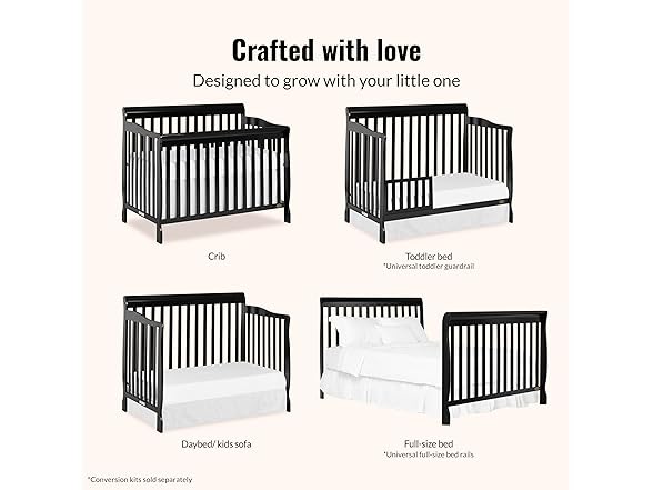 Dream On Me Ashton 4in1 Convertible Crib