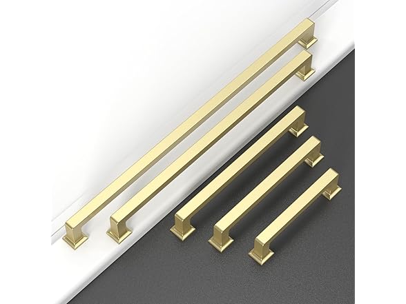 ROMATEE Brushed Brass Cabinet Pulls