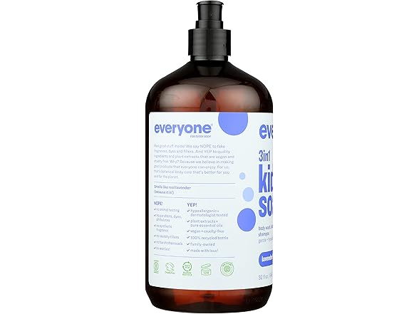 Everyone 3in1 Kids Soap Lavender Lullaby 32oz