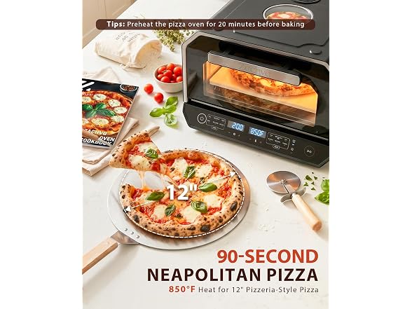 13-in-1 Indoor Pizza Oven, Top Viewing