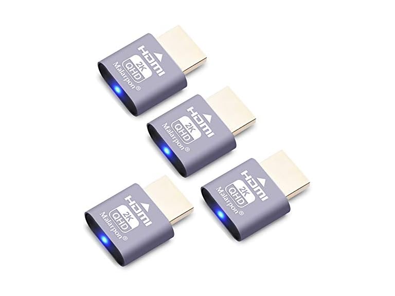 Malarpon  HDMI Dummy Plug fit-Headless Display Em  