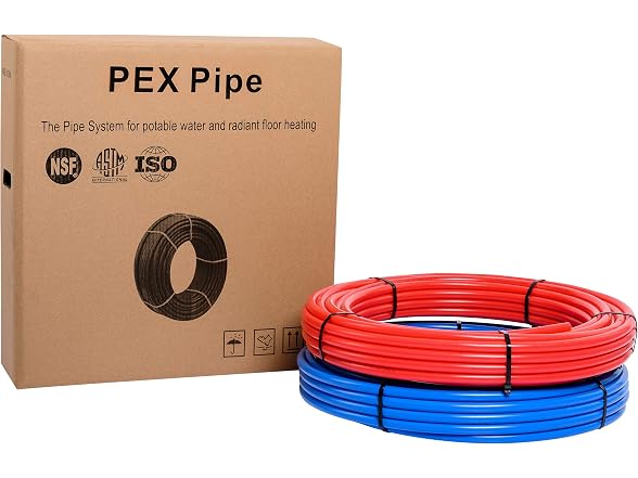 EFIELD1/2 inch 2x75 ft Pex-b Pipe/Tubing,Blue & Red