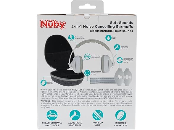 Nuby Noise-Canceling Baby Earmuffs