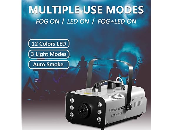 XWSTGEQ 900 Watt with LED Lights Fog Machine