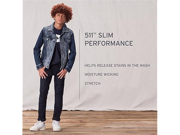 Levis Boys 511 SlimFit Jeans, 18